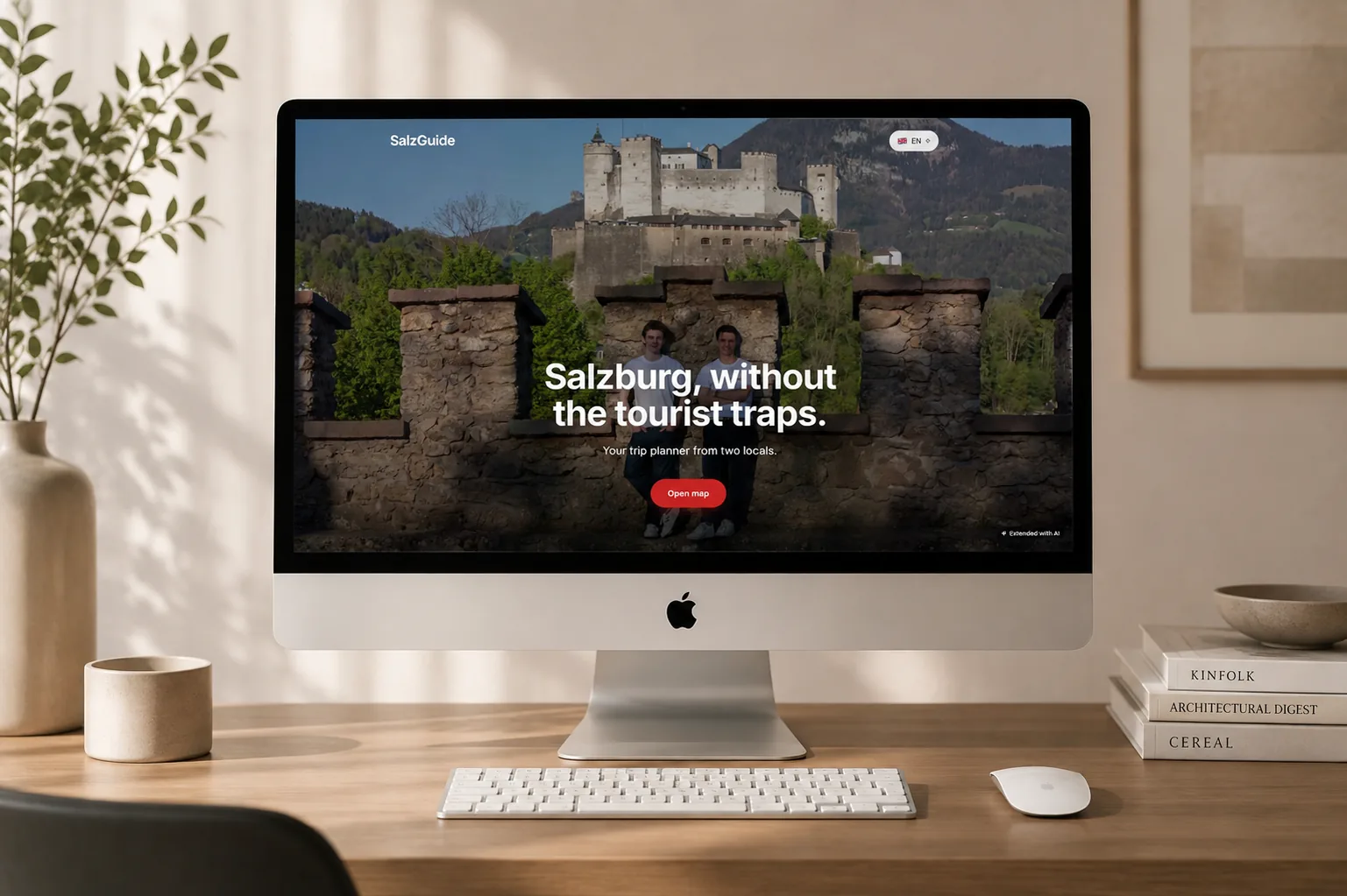 Screenshot der Website von SalzGuide