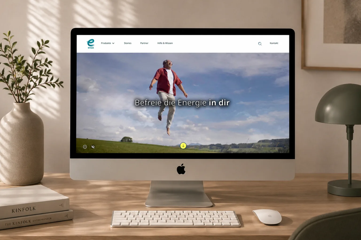 Screenshot der Website von Enox Energy