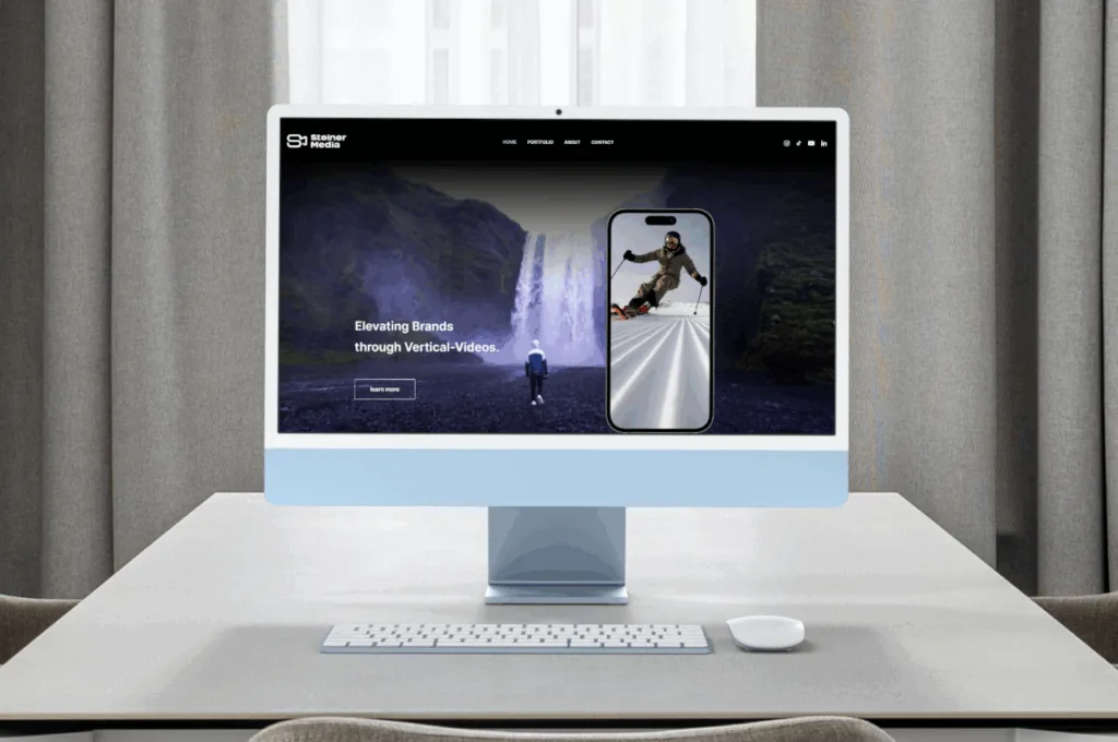 Screenshot der Website von Steiner Media